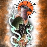 Long Live Tattoo and Gallery. Tattoo shop in LaGrange, GA. long live tattoo and gallery art work vulture and skull art